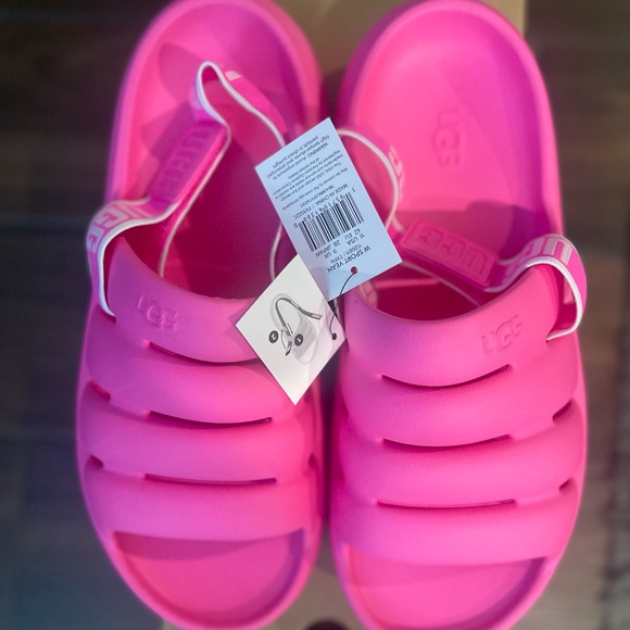 UGG Sport Yeah Slides – Hot Pink |Joyful, Bold & Brand New - Picture 3 of 4